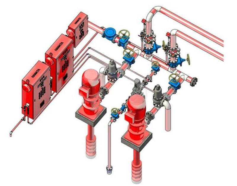 Cấu tạo của hệ thống máy bơm PCCC