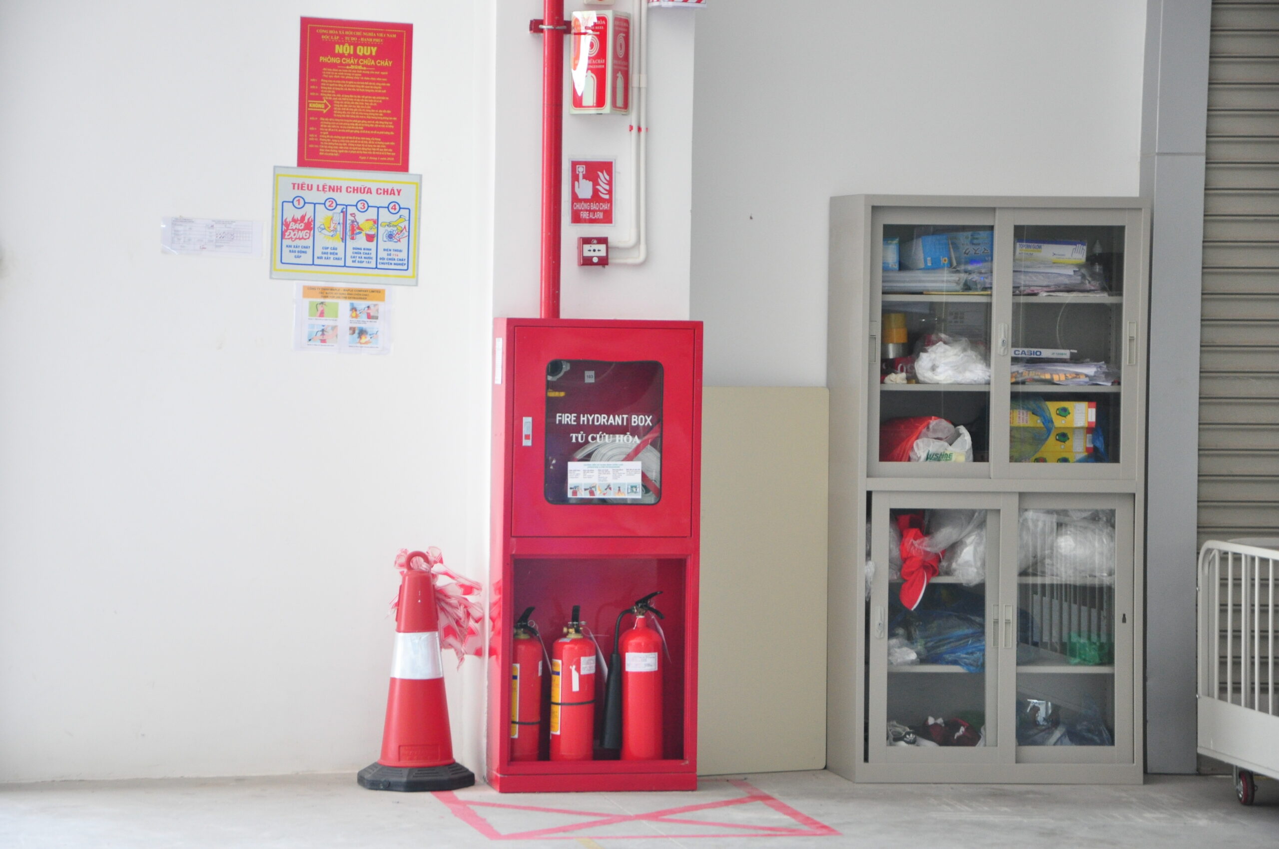 Vị trí lắp đặt chữa cháy vách tường