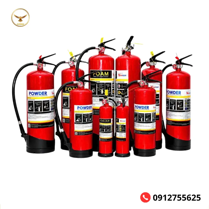 Bình chữa cháy bột ABC Vinafoam Việt Nam 1kg, 3kg, 4kg, 6kg, 8kg, 9kg
